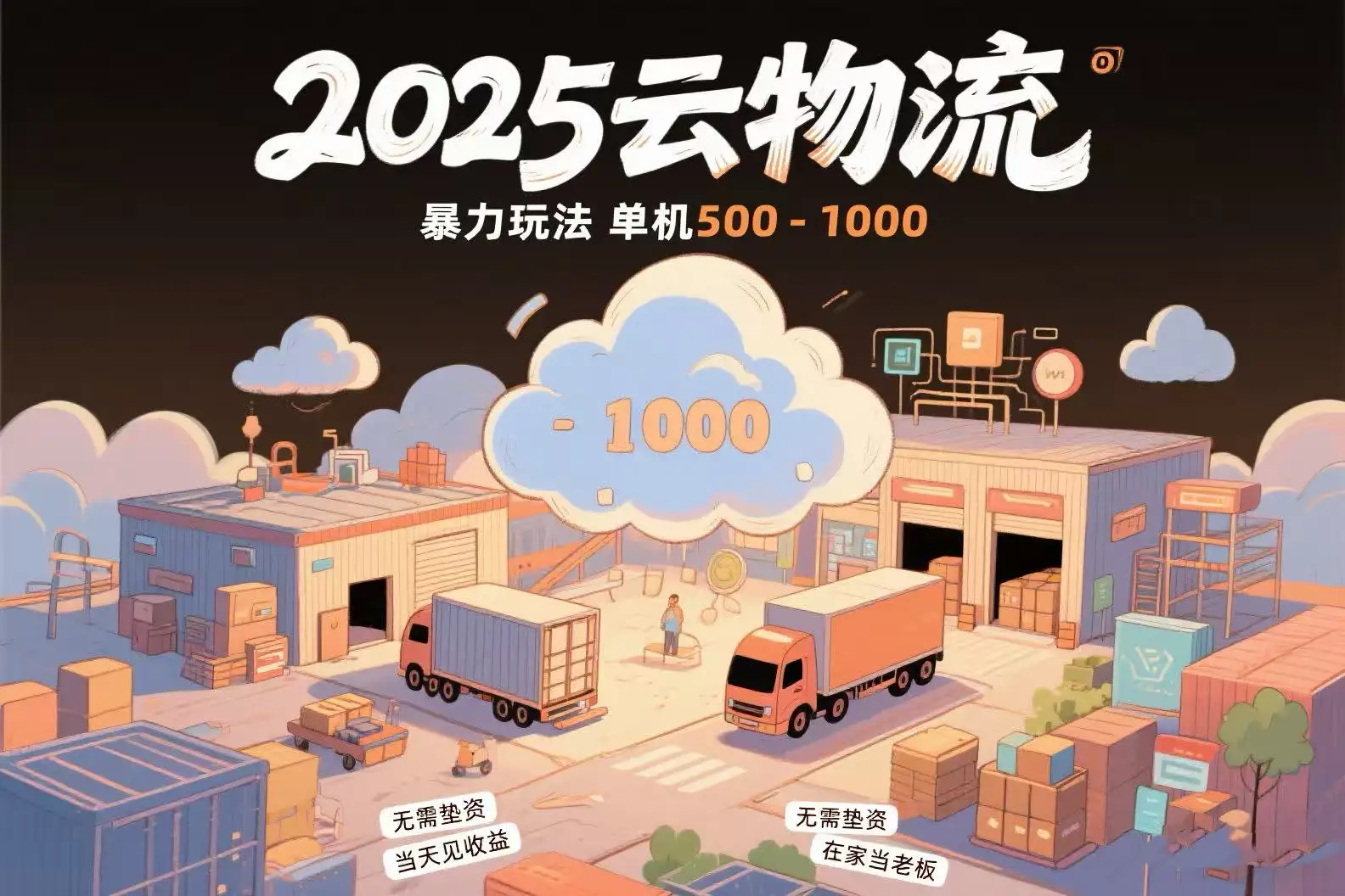 图片[1]-云物流赚差价，项目纯利润500~1000，无需垫资，当天到账。不需要有车，…-E六资源