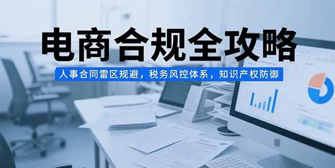 图片[1]-电商合规全攻略，人事合同雷区规避，税务风控体系，知识产权防御-E六资源