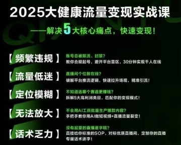 大健康流量全域新增长8.0，三月底线下课视频，大健康万亿蓝海，从类目突围到模式迭代-E六资源