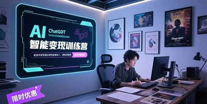 图片[1]-AI智能变现训练营，ChatGPT写作变现，电影解说制作，图文带货方法论-E六资源