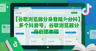 谷歌浏览器分身登陆多个抖音号，谷歌浏览器分身创建教程-E六资源