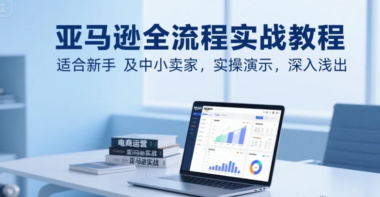 图片[1]-亚马逊全流程实战教程，适合新手及中小卖家，实操演示，深入浅出-E六资源