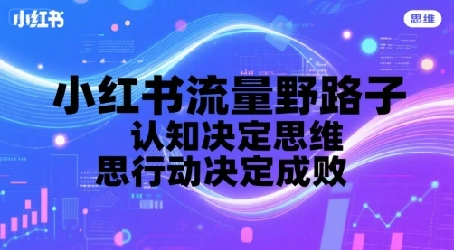 图片[1]-小红书流量野路子，认知决定思维，思维决定行动，行动决定成败-E六资源
