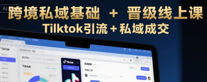 图片[1]-跨境私域基础+晋级线上课，Tilktok引流+私域成交-E六资源