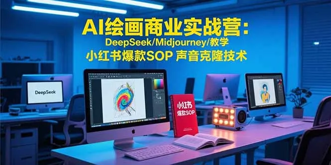 图片[1]-AI绘画商业实战营：DeepSeek/Midjourney/教学 小红书爆款SOP 声音克隆技术-E六资源