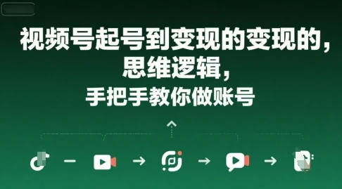 图片[1]-视频号起号到变现的思维逻辑，手把手教你做账号-E六资源