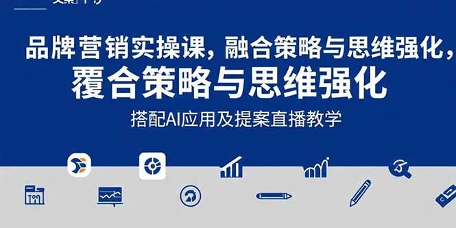 图片[1]-2025品牌营销实战课：覆盖文案设计写方案，搭配AI应用及提案直播教学-E六资源