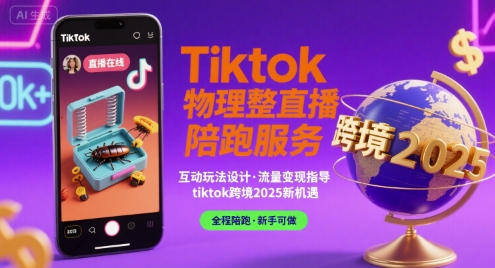 Tiktok物理整蛊直播陪跑服务-tiktok跨境2025-E六资源
