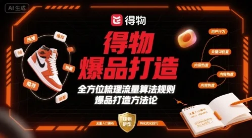 图片[1]-得物爆品打造，全方位梳理得物流量算法规则爆品打造规则-E六资源